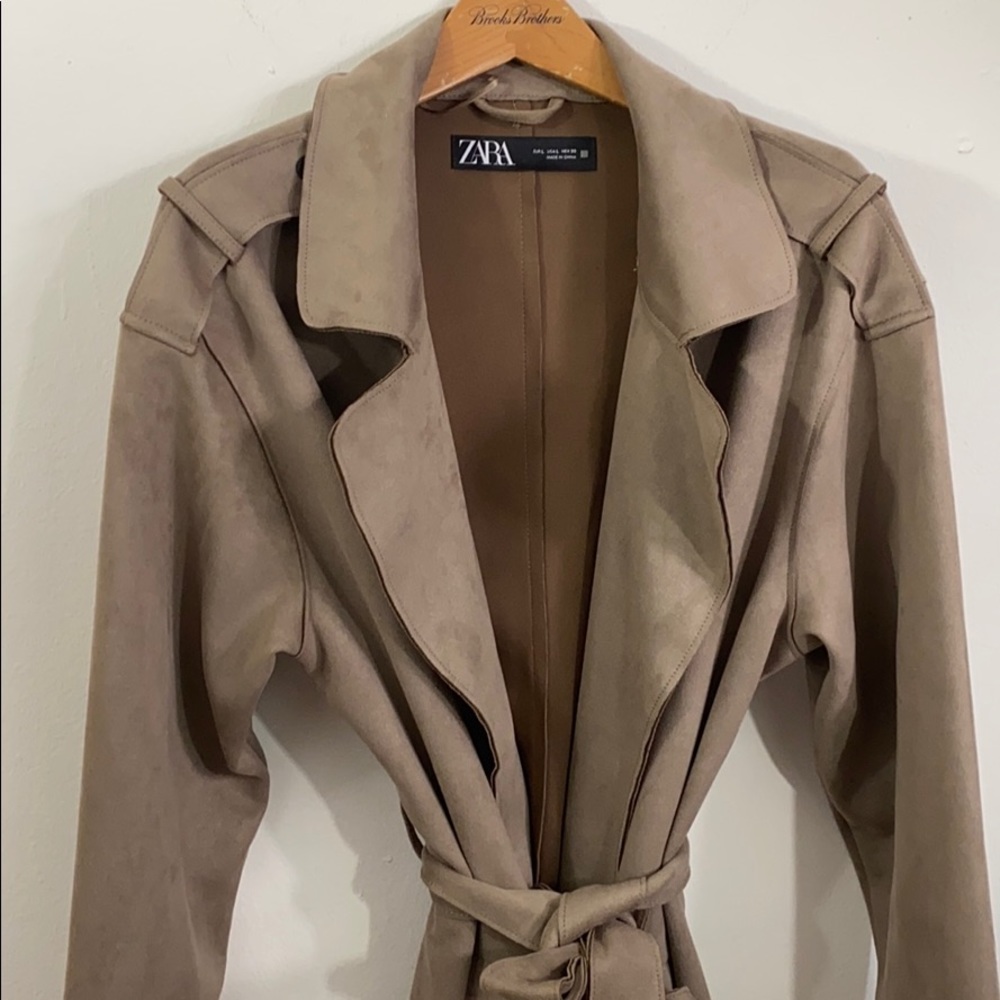 Zara Faux Suede Jacket - Picture 6 of 14